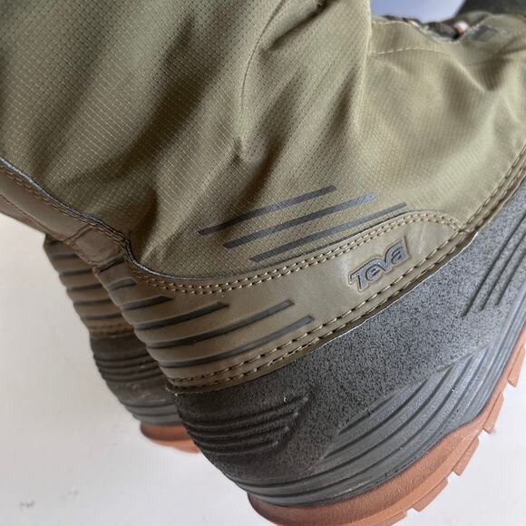 Teva boots men’s size 13 olive green military work boot lace up Thinsulate - Picture 11 of 15
